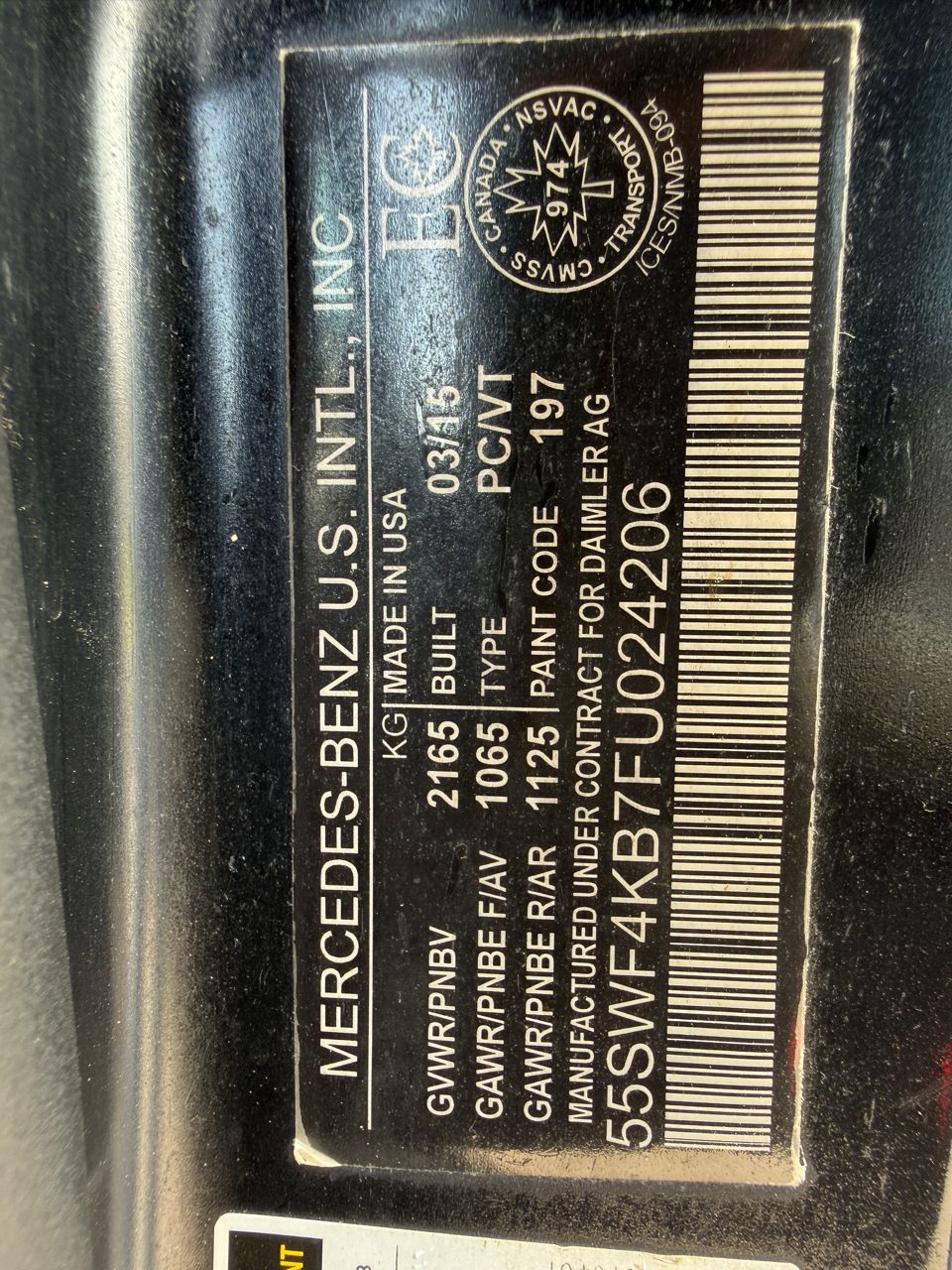 
								2015 MERCEDES BENZ C300 full									