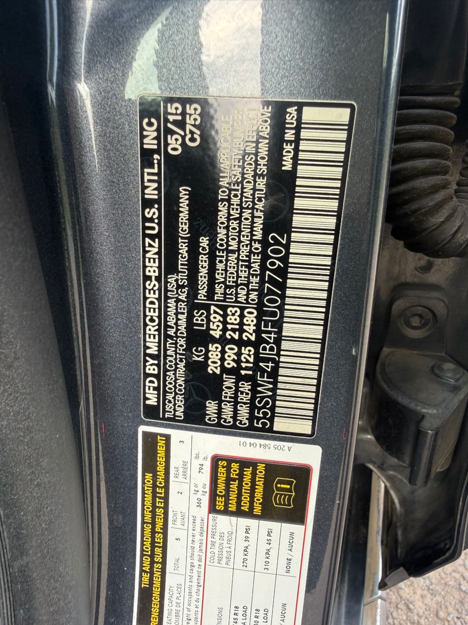 
								EXTREMELY SHARP 2015 MERCEDES BENZ C300 ⚡⚡ UNTAMPARED ENGINE AND GEAR FULL PANORAMIC ROOF & KEYLESS ENTRY  WITH PROPER DOCUMENTATION  PRICE:14,999,999 📍ABUJA full									