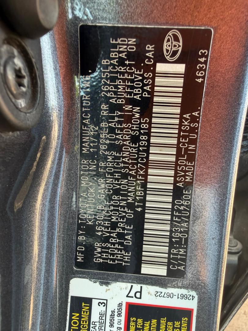 
								Toks grade 2013 Toyota Camry with untampered engine and gear for 10M Naira only. Call me for more details! full									