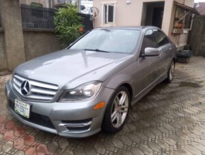 Extremely clean used 2013 c300 4matic with original DUTY’S going for 8.2m Location galadima gate Abuja.