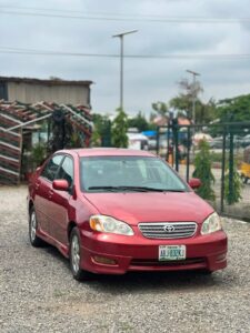 Super clean 2006 Toyota Corolla Sport Edition with original documents and fully untempered engine and ac is chilling very clean interior everything is working perfectly buy and drive. Fre 💰 5.6 million naira only 📍 Abuja