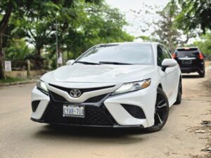 Just in: Extremely clean First body foreign used 2018 Toyota camry XSE with double pano, Keyless wireless charger June 2026 Duty going for just 26.5m 500k sambo abujadeal