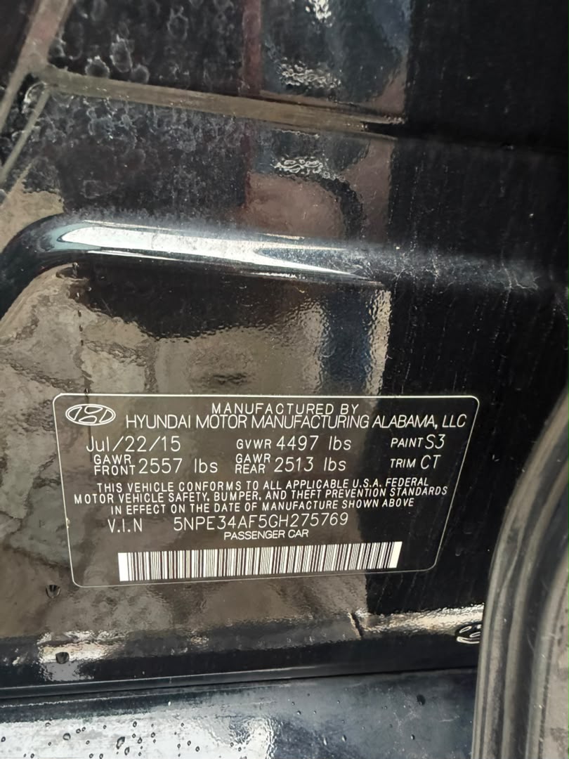 
								CLEAN FOREIGN USED 2016 HYUNDAI SONATA SPORT PRICE: 14M full									