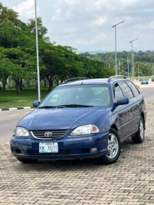Belgium escaped Toyota avensis wagon with original first body and with untemperd Corolla engine and gear AC chilling going for #4m only Abuja deal