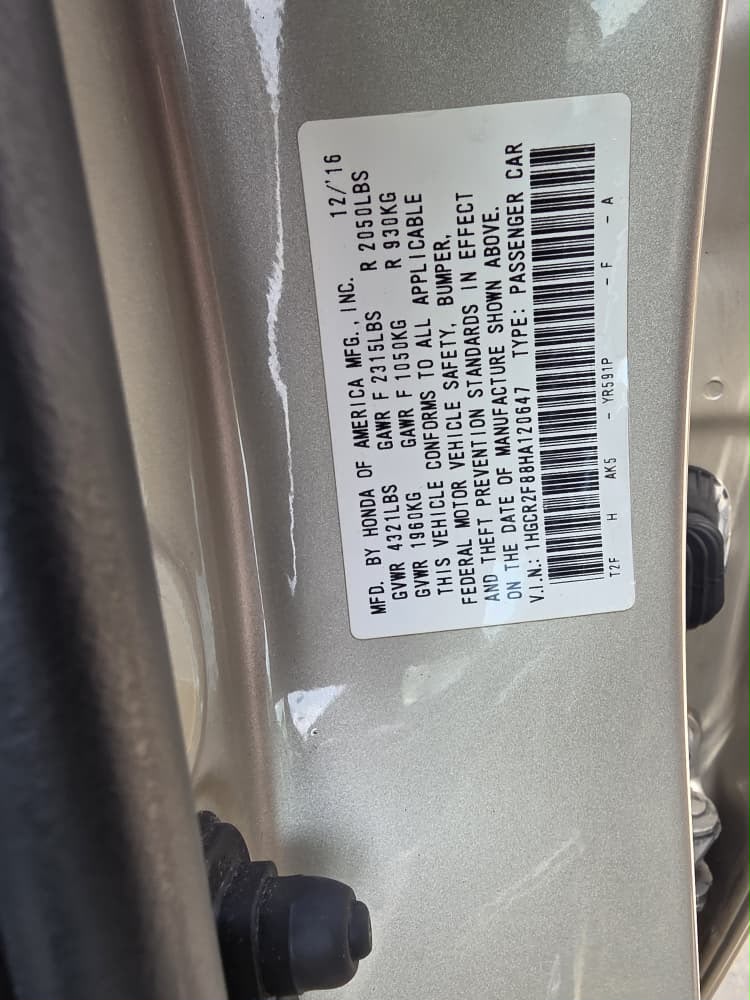 
								Highest Grade Foreign Used fullest option 2017 Honda Accord EXL Keyless, Sunroof, Double screen, Reverse Camera, Apple Carplay/Android Auto with July 2026 Duty going for just 16.5m Only. full									
