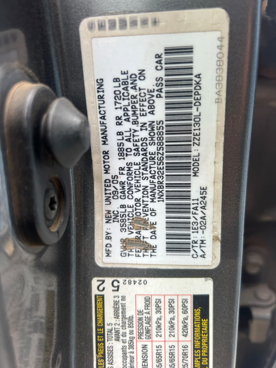 
								Super sharp Toyota Corolla 2006 engine and gearbox untempered AC chilling  Going for 5.9m abujadeal full									