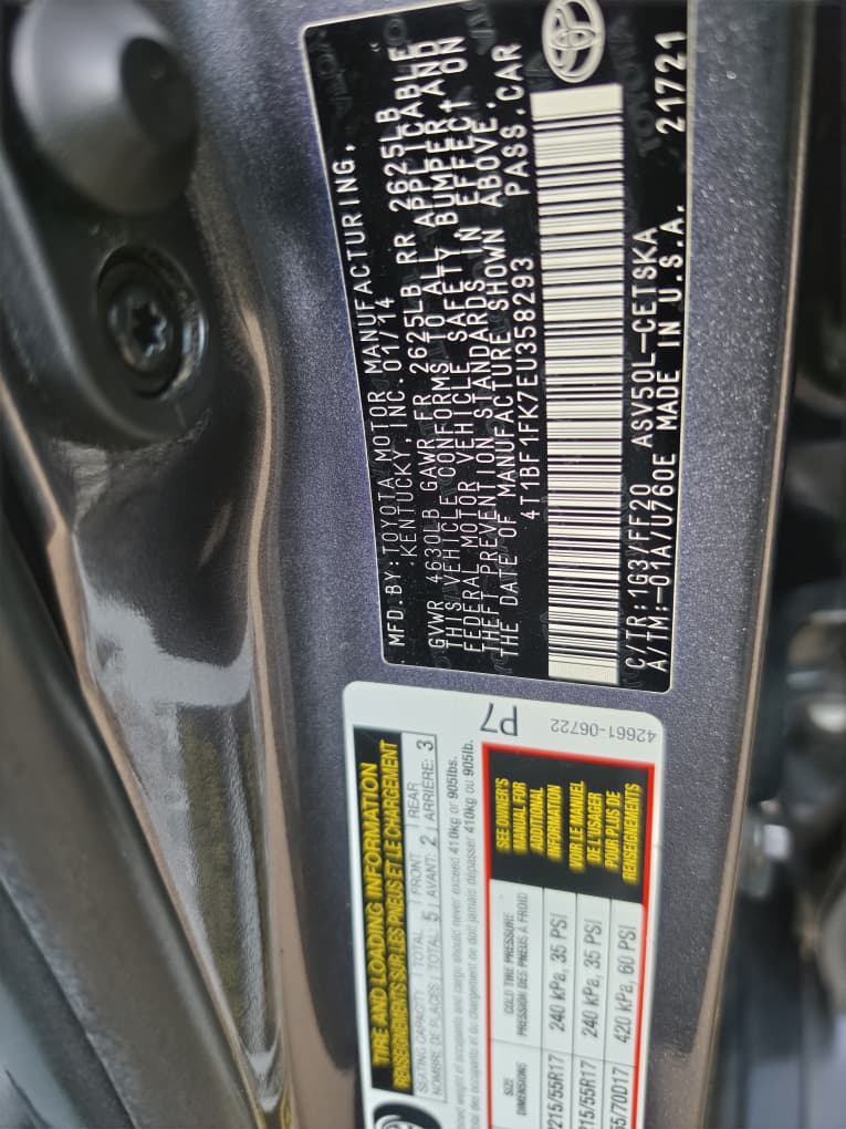 
								QUICKEST SWEET DEAL:  EXTREMELY SHARP HIGEHST GRADE FOREIGN USED 2014 ON BELT TOYOTA CAMRY SE, MINT INTERIOR, NO SINGLE 9JA PAINT WITH UNTAMPARED ENGINE ND GEAR.GOING FOR JUST 13.8M. full									