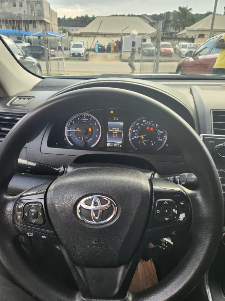 
								Good Deal‼️‼️‼️ Foreign Used (V4) 2015 Toyota Camry SE with original duty going for just 13.7m Net with our sambo with me Lugbe Abuja📍 ZERO CHAIN DEAL full									