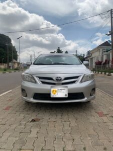 DISTRESS ALERT  BELGIUM GRADE TOYOTA COROLLA 2011 MODEL KEYLESS OPEN ROOF ENGINE AND GEARBOX UNTEMPERED AC CHILLING GOING FOR 8.5M LOCATION ABUJA DEAL