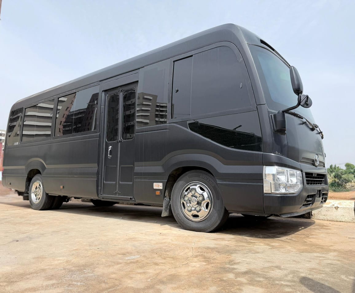 
								Brand new BULLETPROOF COASTER BUS 2025 model diesel engine. Wireless charger, private jet sitting position,  wine space, fridge, tv and lots more. Full Ballistic protection including run flat tires 850m 📍 Now 730m Best Abuja deal full									