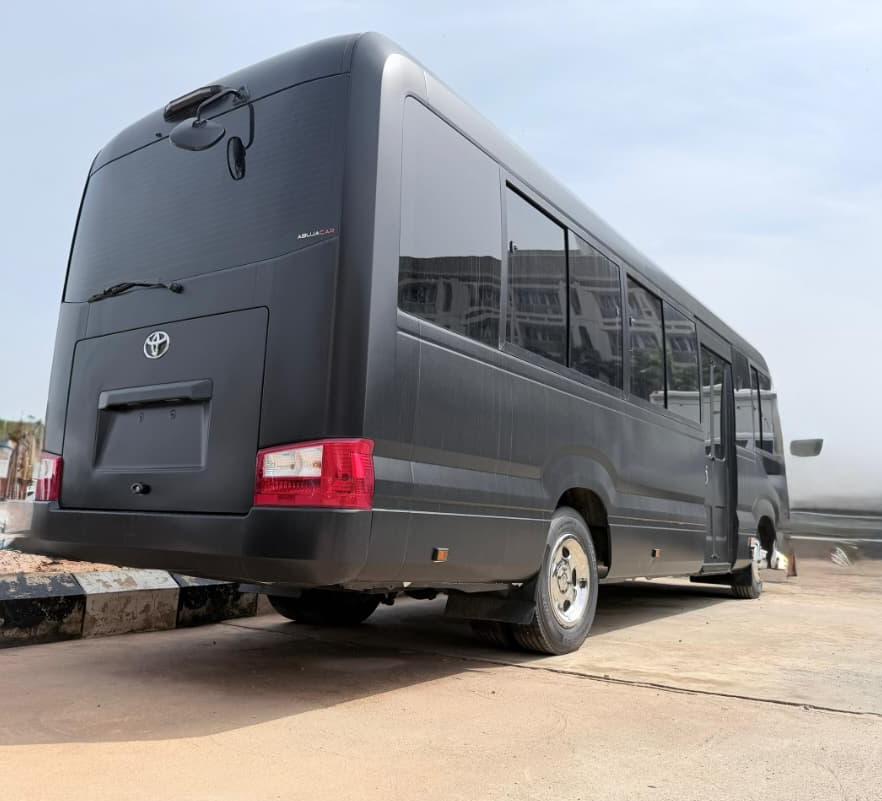
								Brand new BULLETPROOF COASTER BUS 2025 model diesel engine. Wireless charger, private jet sitting position,  wine space, fridge, tv and lots more. Full Ballistic protection including run flat tires 850m 📍 Now 730m Best Abuja deal full									