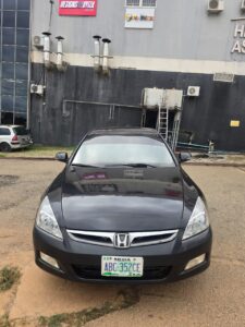 DISTRESS ALERT  EXTREMELY SHARP HONDA ACCORD 07 ENGINE AND GEARBOX UNTEMPERED AC CHILLING GOING FOR 3.2M LOCATION ABUJA DEAL