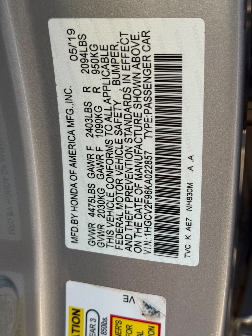 
								FEW MONTHS USED HONDA ACCORD 2019. 2.0T.  Nothing to fix, everything working perfectly.   BUY AND DRIVE.   💰 17.5 m  📍Abuja  🚨 Hurry before SOLD! full									