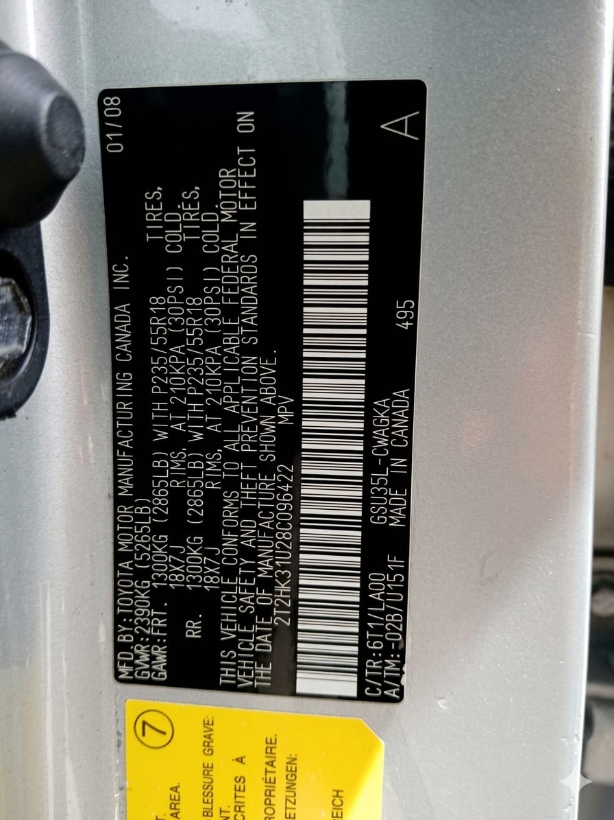 
								* Registered Lexus RX350 2008 Model * Untempered Engine  * Perfect Gear Selection  * Good AC System  * Beautiful Interior  * Original Custom Duty  * Abuja Gwarinpa  * 7.6m full									