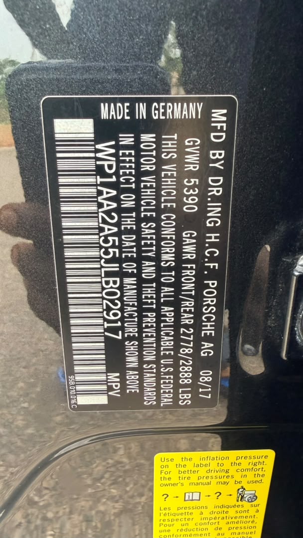 
								DIRECT BELGUIM 2018 PORSCHE MACAN S WITH FULL CUSTOMS DUTY ₦55m  Abuja full									