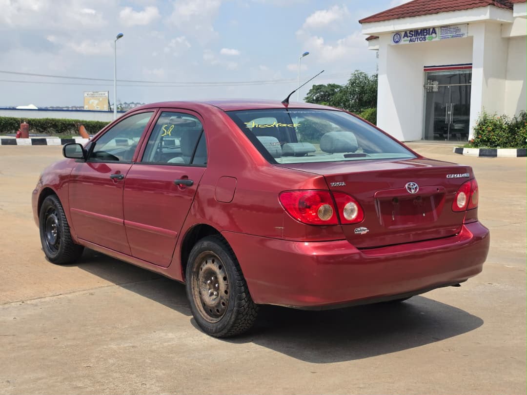 
								FOREIGN USED TOYOTA COROLLA 2006 MODEL‼️  ✅ KEY ENTRY ✅ CATALYST INTACT ✅ ENGINE AND GEAR UNTEMPERED 100% ✅ 2026 ORIGINAL CUSTOM DUTY ✅ BRAND NEW TIRES ✅ ZERO LEGWORK  PRICE……….N#9,000,000 ONLY,SAMBO ASSURED LOCATION …ABUJA full									