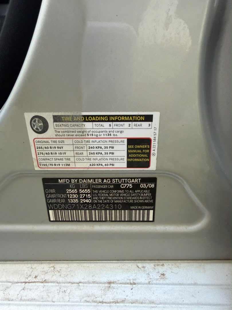 
								UNREGISTERED 2008 MERCEDES S550 IN VERY GOOD CONDITION AVAILABLE  PRICE: 18M full									