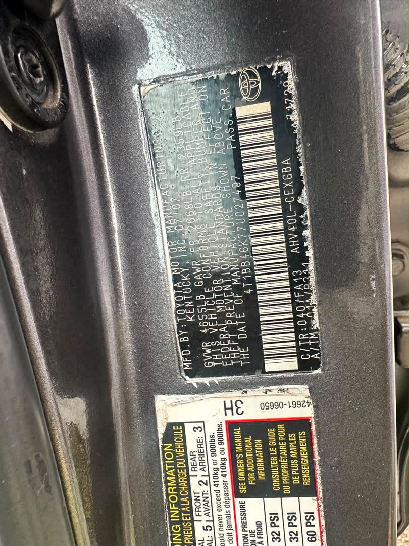 
								Extremely clean Used Toyota Camry 2009 LE for just 5.9m Abuja full									