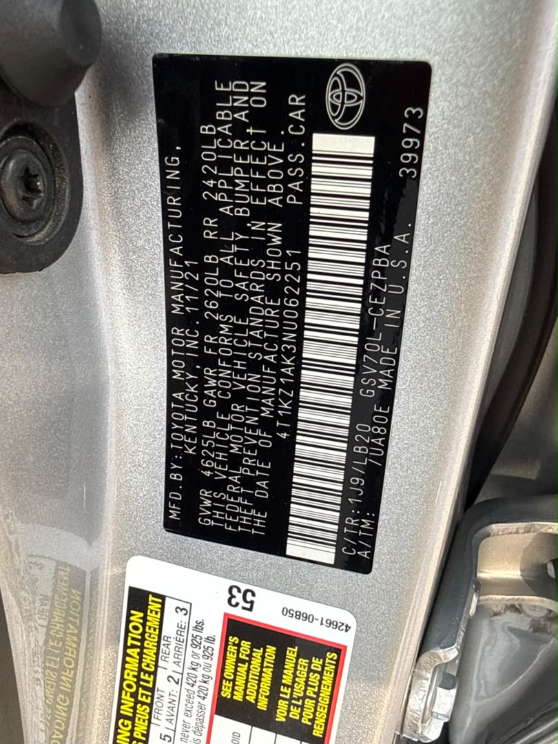 
								Foreign Used Toyota Camry 2022 XSE V6 Engine Fullest Option for just 38M Abuja full									