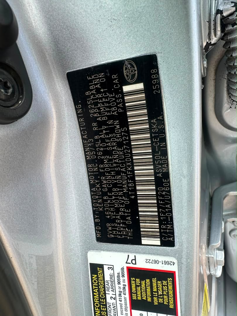 
								GIVEAWAY DEAL‼️‼️‼️ CAREFULLY USED (EXTREMELY CLEAN) 2013 TOYOTA CAMRY IN PERFECT CONDITION WITH DUTY 8.8 ABUJA OWNERS HOUSE (MOVEABLE) ABUJA📍 ZERO CHAIN DEAL full									