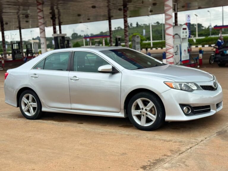 My usual weekend distress is here: Extremely clean First body foreign used 2014 on belt Toyota camry SE with Aug 2026 Duty. Untampared engine & gear going for just 12m net pls add ur sambo. No room for pressing 12.5m