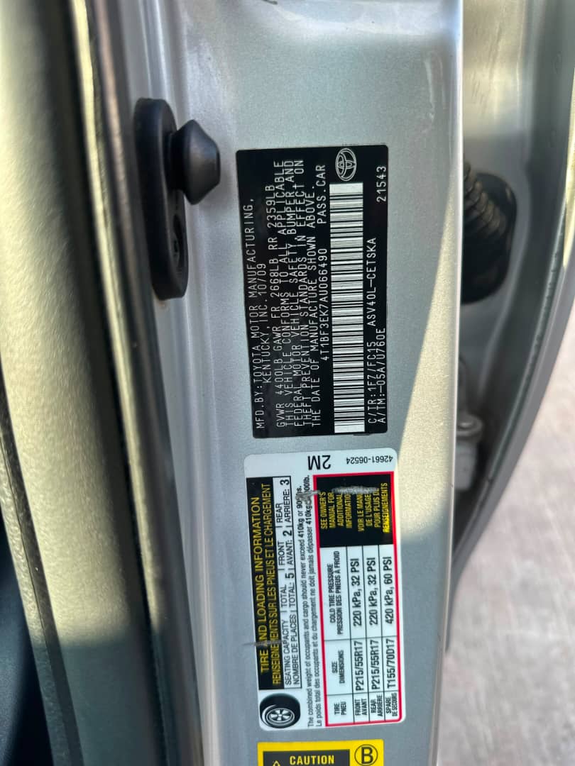 
								super clean foreign used Toyota Camry SE 2010 model with Venza engine duty paid in excellent condition  ON WHEELS Key entry  Chilling ac Fabric seat  Clean body and interior  💰11.5M 📍Abuja Gwarinpa full									
