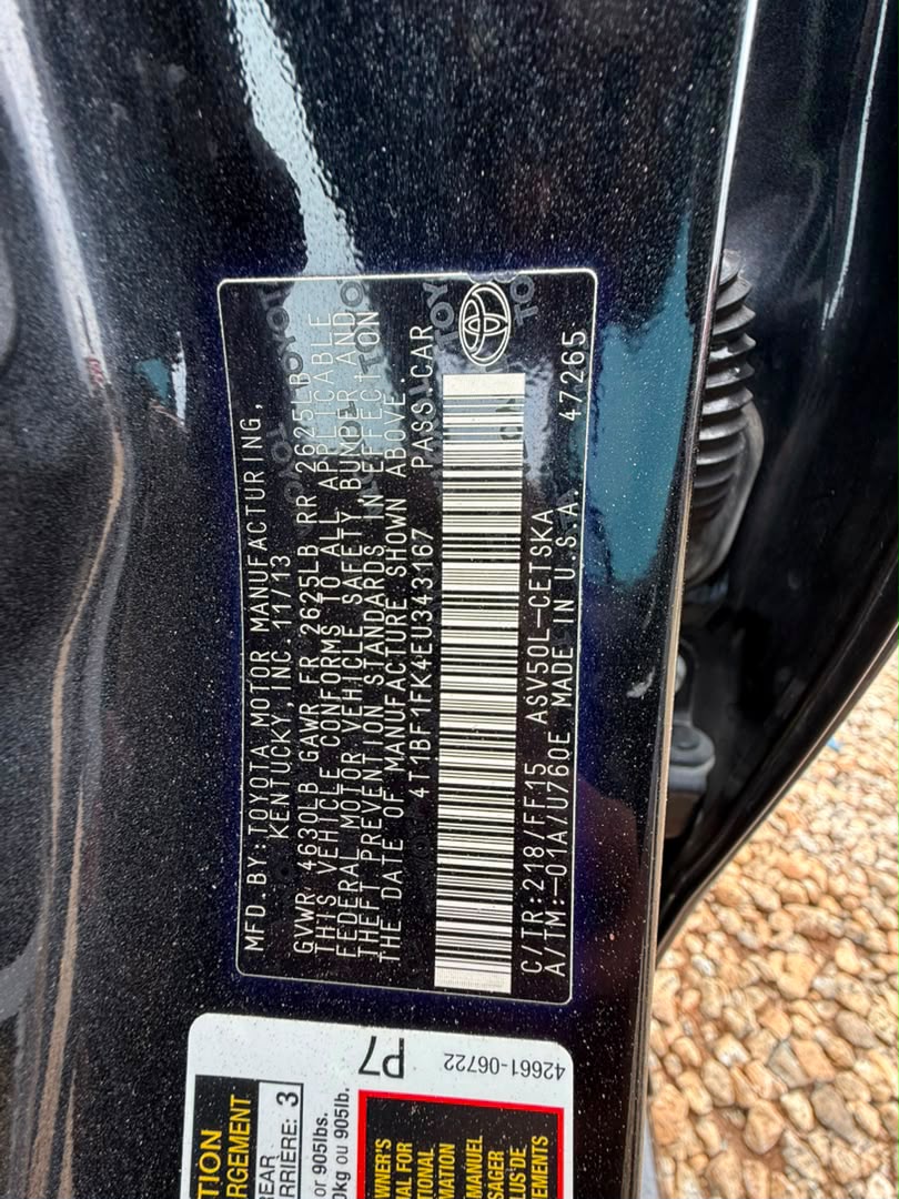 
								Quick Sale  Direct Belgium 🇧🇪 Toyota Camry 2014 With Original Duty ~  🏷️12.5M Net 📍Gwarimpa Abuja full									