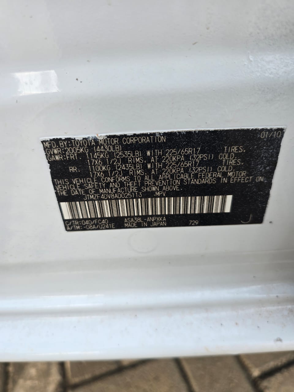 
								Distress Distress very sharp Toyota Rav4 2010 with untermperd engine and gear  6.5m abujadeal full									