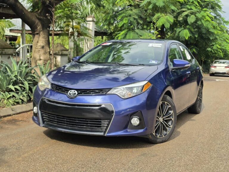 I Love this car……..  Good deal  Super clean foreign used fullest option 2014 Toyota corolla S with Recent 2026 Duty going for just 13.6m only