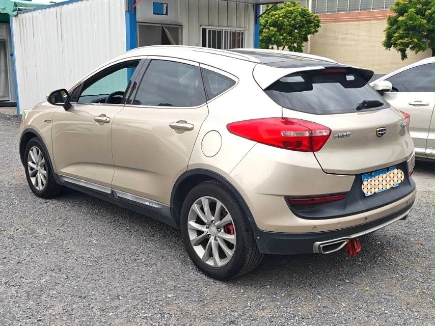 
								Geely Emgrand GS 2016 model 1.3T Sport Luxury version, automatic ‑ First registered:15‑Nov‑2016 ‑ Mileage:85,000 km ‑ Color: Golden ‑ Emission standard: National 5 ‑ Price:24,800 RMB Budget compact SUV, low mileage, cost‑effective, good daily transport. full									