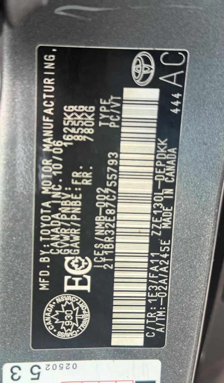 
								FOREIGN USED 2007 TOYOTA COROLLA LE WITH ORIGINAL CUSTOM DUTY FULLY PAID GOING FOR 8.5M ABUJA DEAL. full									