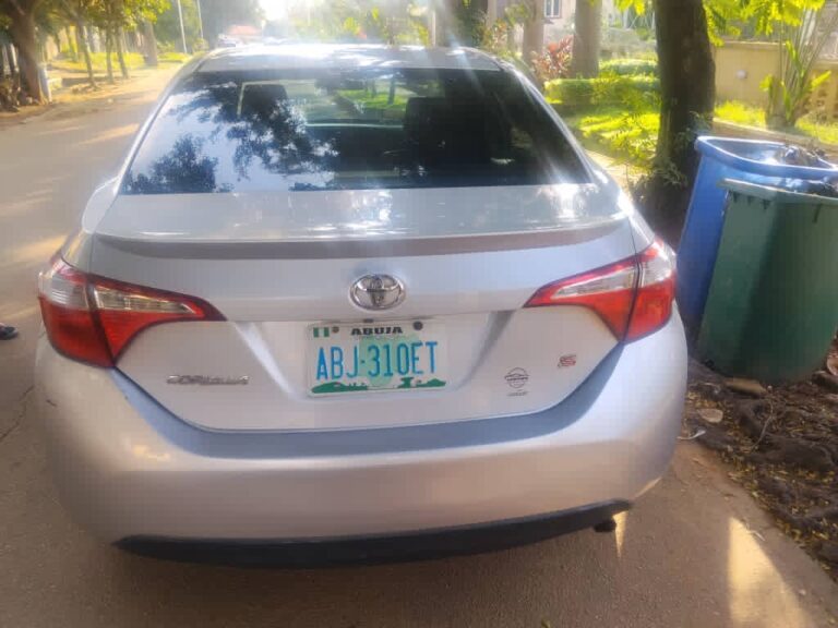 Early morning Saturday Distress Dealers deal  Super sharp Toyota Corolla 2015 model for quick sale with untampered engine and gear  Available for 7.8M net  buyer must settle 200k non negotiable  Urgent funds needed this morning Location Abuja at owners house
