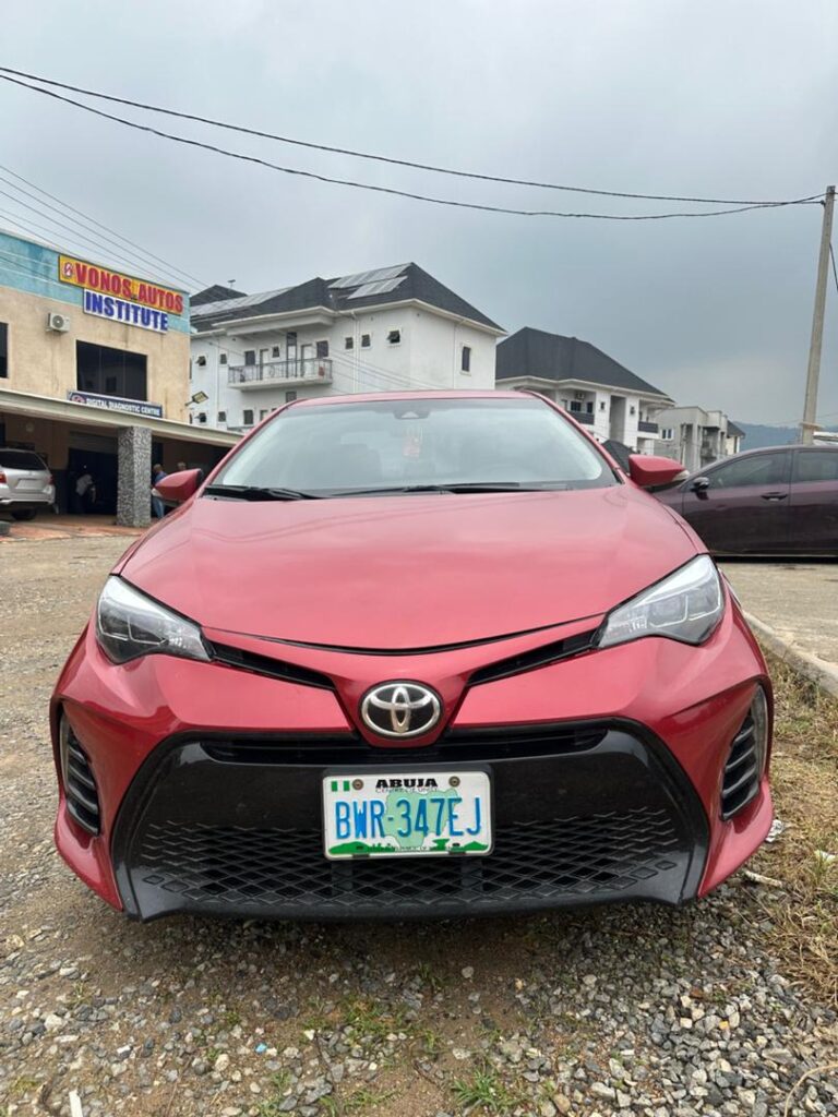 Neatly used 2017 Toyota Corolla with Untempered engine and gear, original duty going for  🏷️ 10.5m  📍Abuja Deal