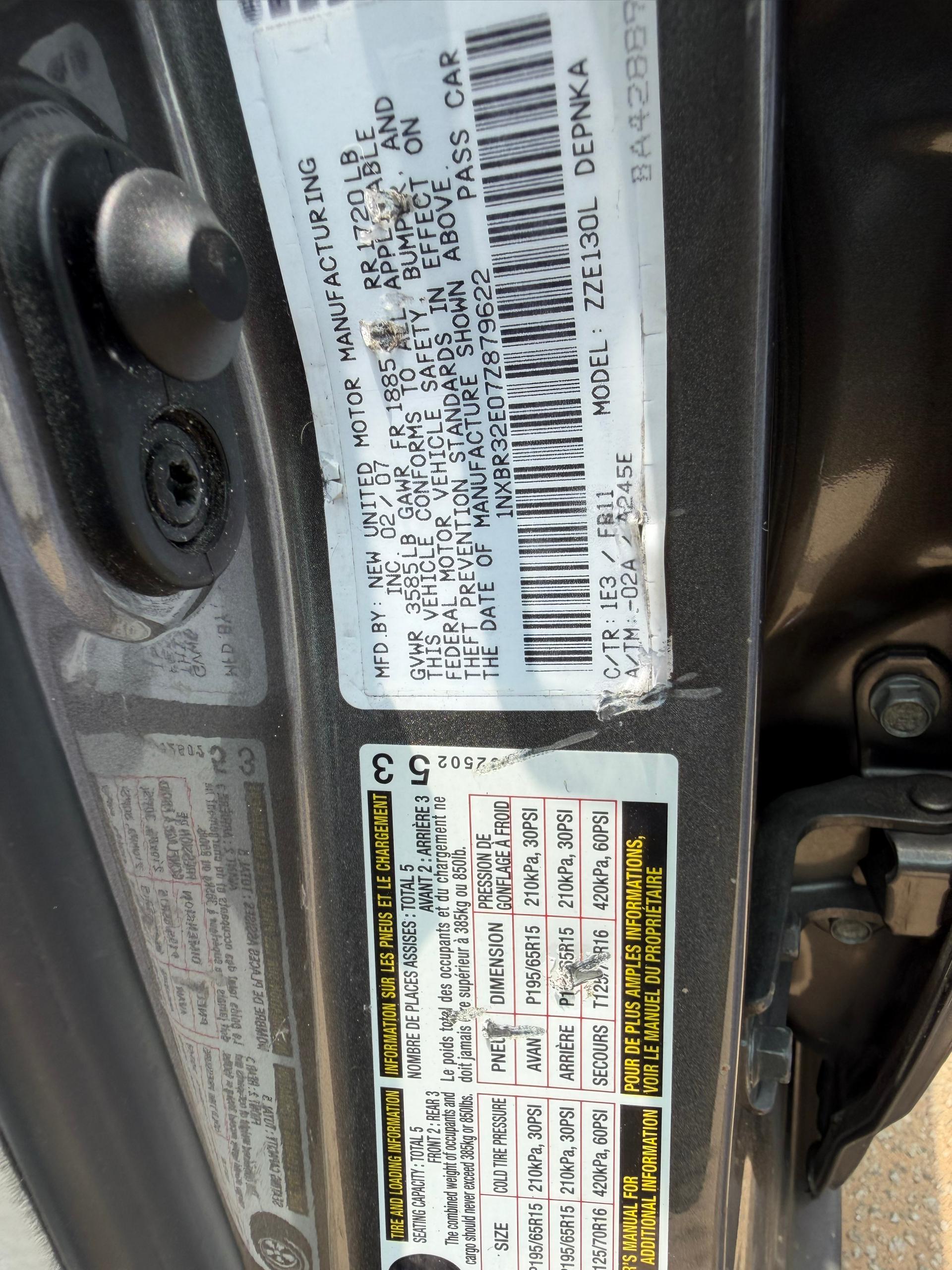 
								DISTRESS ALERT  DIRECT BELGIUM TOYOTA COROLLA 2007 MODEL  GOING FOR 8.7M ABUJADEAL full									