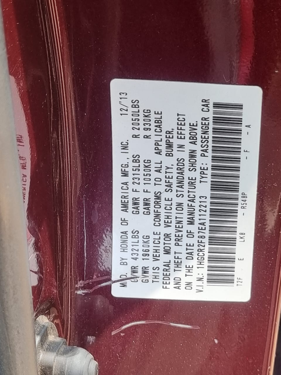 
								FOREIGN USED 2014  HONDA ACCORD EX-L ⚡⚡ KEYLESS WITH SUNROOF  WITH PROPER DOCUMENTATION  PRICE:12.8M 📍ABUJA full									