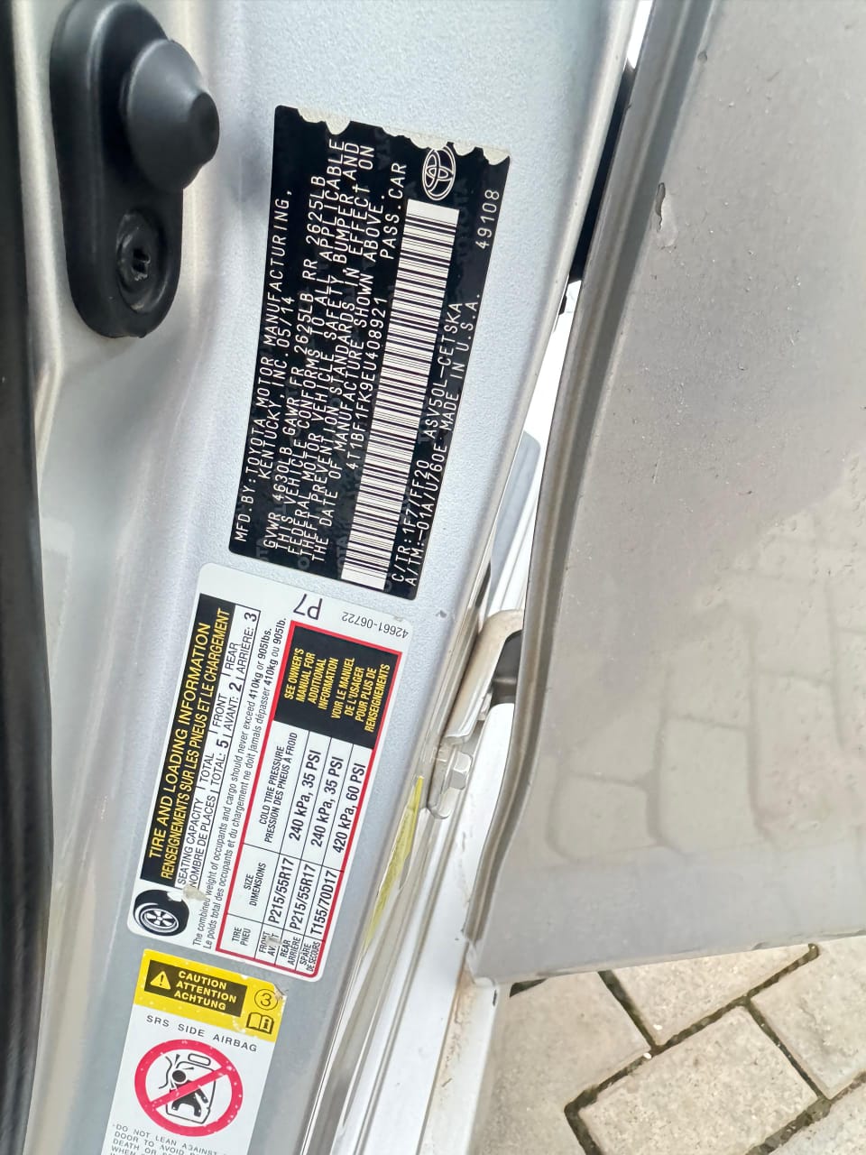 
								Super clean 2014 Camry SE Belgium grade buy and say a very big thank you, 💯 untampared engine and gear,, this car is 8.5m last, don’t border to come and negotiate full									