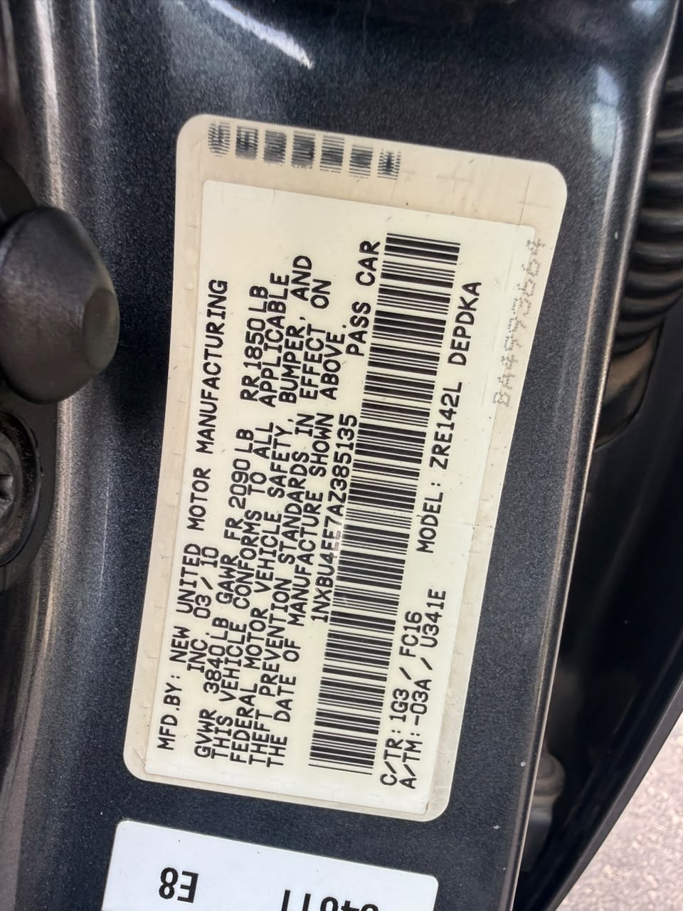 
								NEATLY USED 2010 TOYOTA COROLLA LE IN PRISTINE CONDITION WITH PROPER DOCUMENTATION UNTAMPERED SYSTEM GOING FOR 7.5M ABUJA DEAL full									