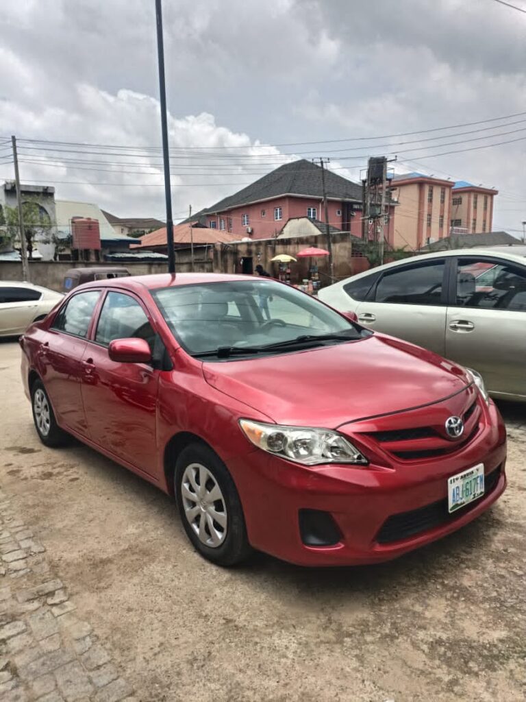 Three months registered Toyota Corolla 2013 model, untempared engine and gear going for 9.3m Abujadeal