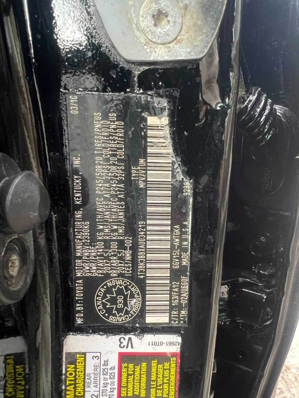 
								Clean used 2010 Toyota Venza V6 with program keyless going for 10million full									