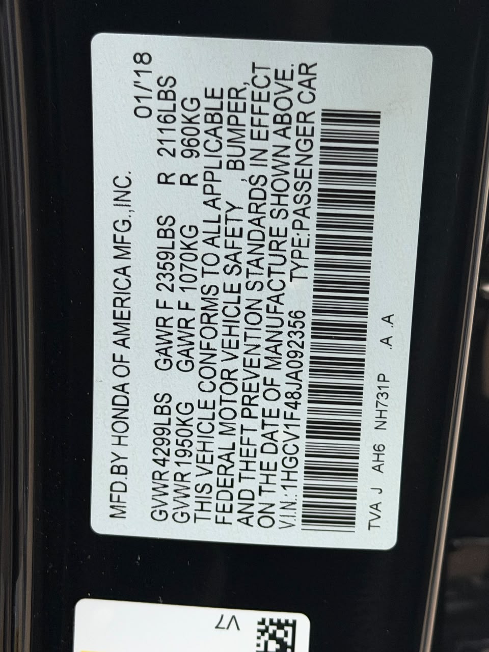 
								On Distress!!! Foreign used Honda accord 2018 for 17.7m Abuja full									