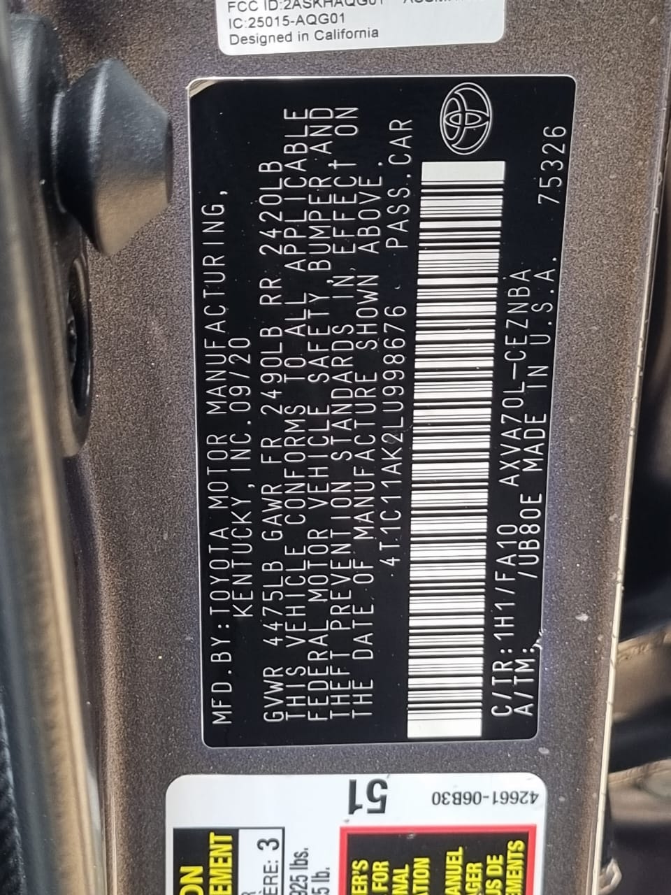 
								FOREIGN USED 2021  TOYOTA CAMRY LE⚡⚡ WITH PROPER DOCUMENTATION  PRICE:20.5M 📍ABUJA full									