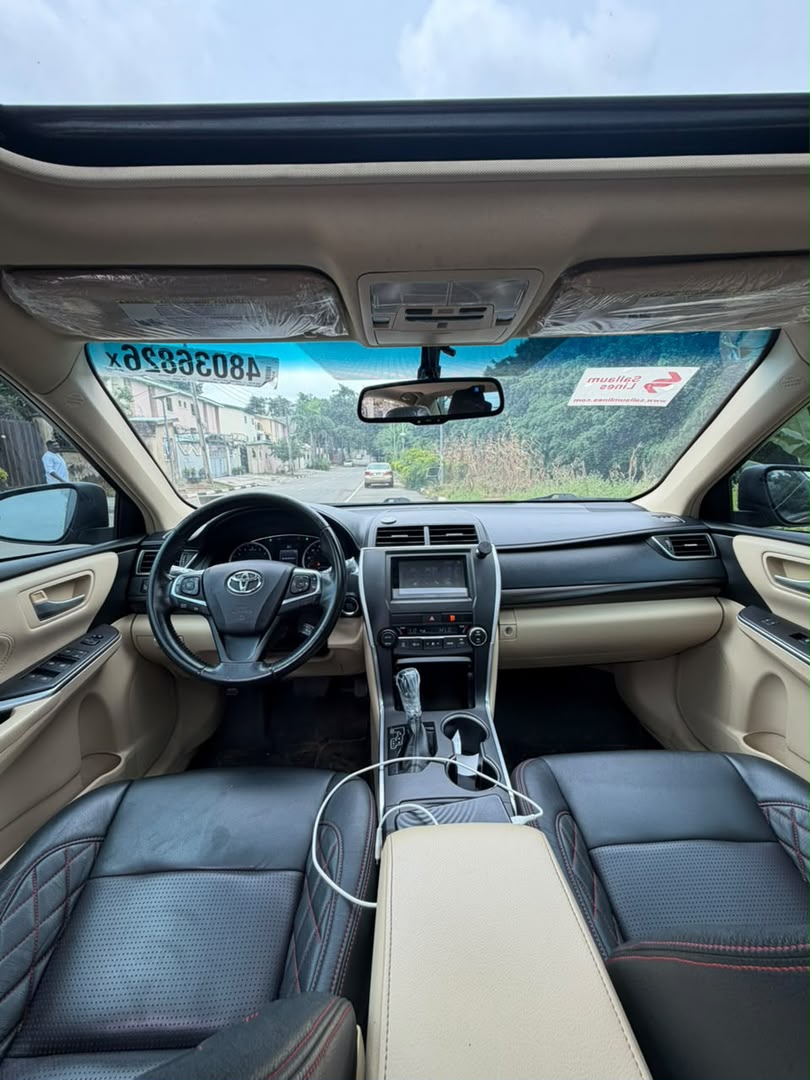 
								JUST IN ‼️🔥  2015 TOYOTA CAMRY XLE   ORIGINAL DUTY 📃  KEYLESS ENTRY AND IGNITION, SUNROOF, WIRELESS 🛜 CHARGING AND BACK A/C VENT   PRICE: 16.2M   ABUJA DEAL📍  NATIONWIDE DELIVERY full									