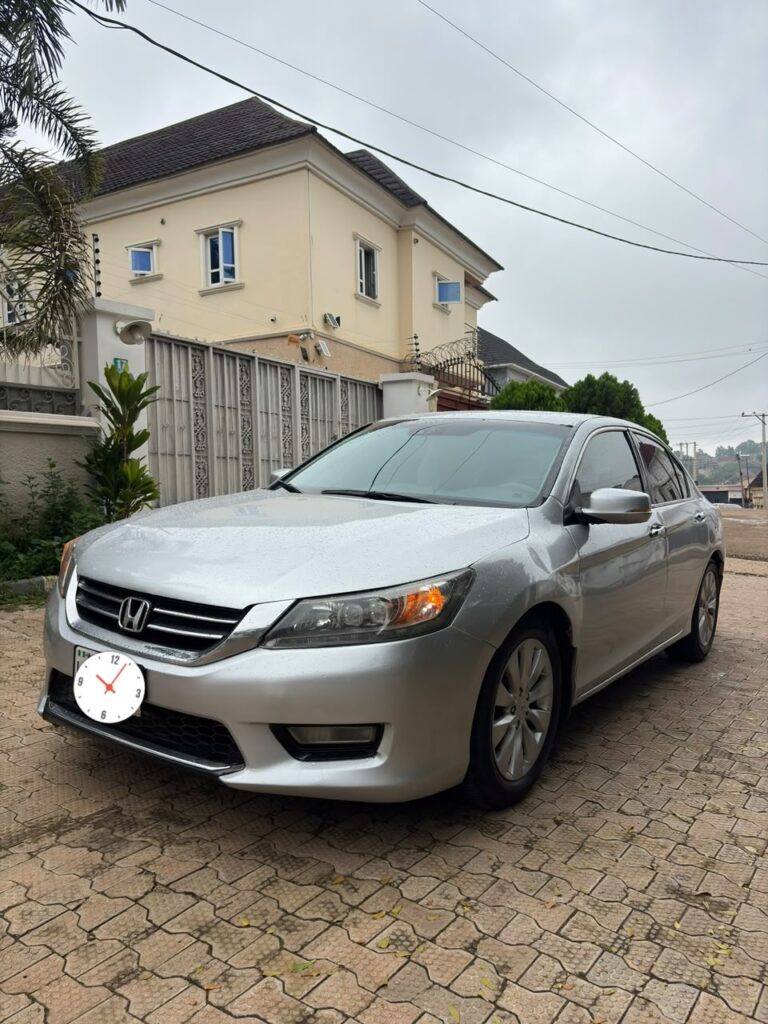 Giveaway Deal‼️‼️‼️ Carefully Used V6 Registered Honda Accord 2014 Touring (Keyless Double Screen & Sunroof)  With Original Duty Going For Just 9.2m with our sambo owners house Dawaki Abuja📍 ZERO CHAIN DEAL